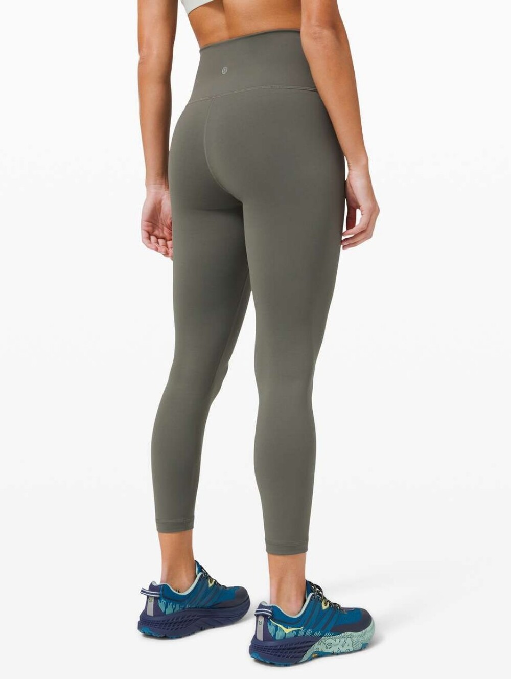 Lululemon Wunder Train High-Rise Tight 25" Grey Sage Size 8 EUC
